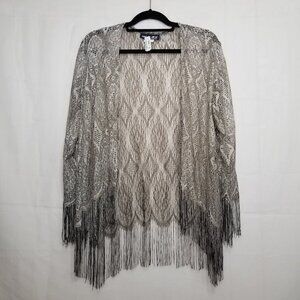 Vintage Sharade of California fringed cardigan 10P